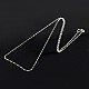 Модные серебряные Twisted цепь ожерелья унисекс стерлингов STER-M034-A-18-1