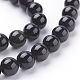 Natural Obsidian Beads Strands X-G-G099-8mm-24-3