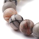 Braccialetti con perline di diaspro policromo naturale/pietra di picasso/diaspro picasso BJEW-JB06472-4
