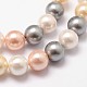 Cuentas perlas de concha de perla BSHE-L017-17-5
