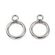 304 Stainless Steel Ring Toggle Clasps X-STAS-Q179-01-4