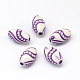 Oval Craft Style Acrylic Beads SACR-R886-09-2