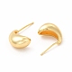 Rack Plating Brass Small Bean Stud Earrings for Women EJEW-H094-02G-2