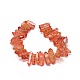 Natural Dyed Quartz Pointed Beads Strands G-G791-14-3