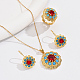 Комплект украшений с цветочным цирконием для женщин ZS8353-1-2