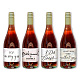 PH PandaHall 40PCS Bridesmaids Mini Champagne Labels Wine Bottle Labels DIY-WH0561-015-1