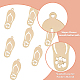 Dicosmetic 20 Uds. Dijes de zapatilla zapatilla con colgantes de flores KK-DC0003-83-3