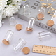 SUNNYCLUE 16Pcs 1.77 inch Cloche Bell Jar Bell Cloche Glass Dome Glass Dome Showcase Display Dome with Cork Base Display Storage Container Mini Glass Bottles for Home Party Wedding Gift Craft Decor AJEW-SC0001-55B-3