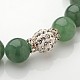 Conception exquise pierre naturelle bracelets perles extensibles BJEW-JB01855-01-3