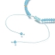 Verstellbare geflochtene Perlenarmbänder aus Nylonfaden BJEW-JB05528-01-3