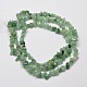 Di chip avventurina fili di perline verdi naturali G-L444-03-2