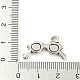 合金チャーム  カドミウムフリー＆鉛フリー  眼鏡  アンティークシルバー  13.5x22.5x2mm  穴：2mm  約714個/1000g FIND-G065-20AS-3