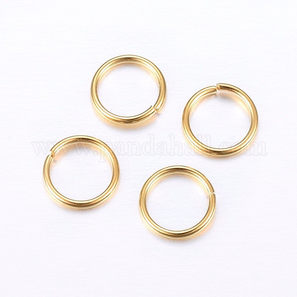 PandaHall Elite- Lot de 100pcs / Compartiment Environ 304 Acier Inoxydable Anneaux de Jonction Ferme mais Pas Soude, Acier Inoxydable, 8x1mm PandaHall Elite- Lot de 100pcs / Compartiment Environ 304 Acier Inoxydable Anneaux de Jonction Ferme mais Pas Soude, Acier Inoxydable, 8x1mm