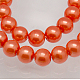 Chapelets de perles en verre nacré HY12MM85-1